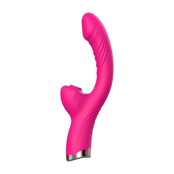 Vibrador para mulheres 2 em 1 lambendo máquina clitóris estimulador G-Spot poderoso vibro vibrador varinha feminina clit otário adulto brinquedos sexuais 240315