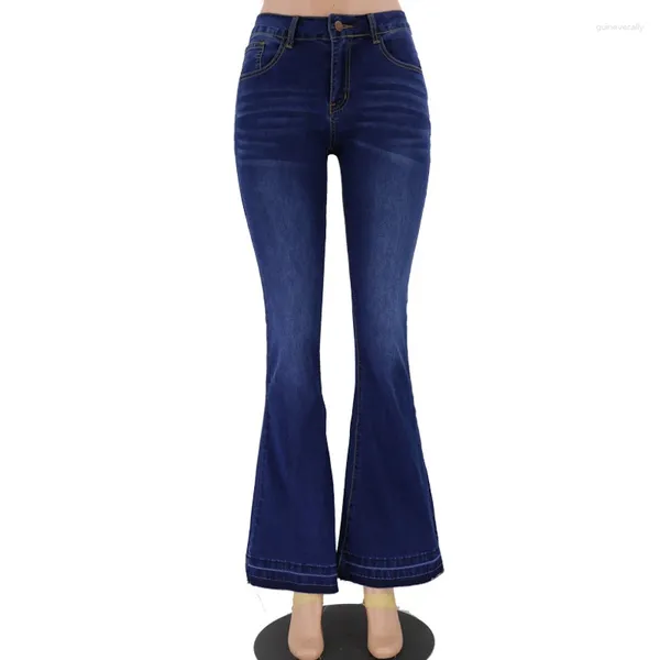 Damen-Jeans, niedrige Taille, sexy Hosen für Frauen, dünne Kokette, ausgestellte Denim-Hose, Y2k-Kleidung, große Größe, 2024 eingetroffene Frau