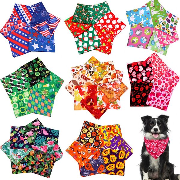 60 pezzi di bandane per cani all'ingrosso primavera estate animali forniture articoli per animali domestici grandi accessori 240314