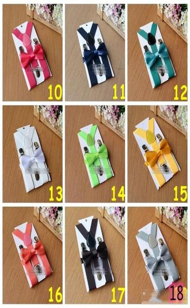 26 цветов, детские подтяжки с галстуком-бабочкой, комплект для детей 110 лет, детские подтяжки, эластичные подтяжки Yback для мальчиков и девочек, аксессуары7390265