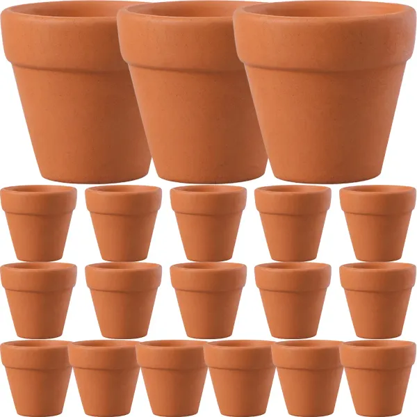 Fioriere 20 pezzi Piccolo vaso da fiori in argilla Piante da interno Vasi da casa Mini vasi Fiori Fioriere da parete Cactus Supporti per piante grasse