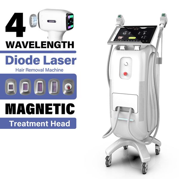 Perfectlaser 4 Wellenlängen-Diodenlaser-Haarentfernungsgerät für Gesicht, Körper, TEC, Kühlung, Android-System, schmerzlose Enthaarung, Lazer-Haarentfernung, Bikini-Schönheitsausrüstung