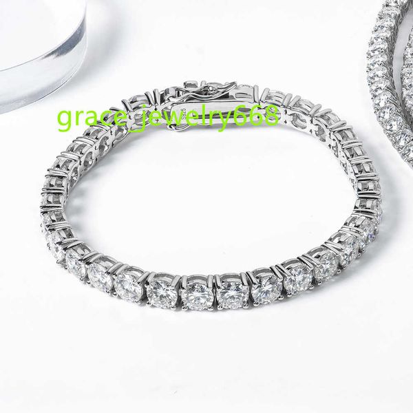 Xingyue Schmuck 2mm 3mm 4mm 5mm 6mm Frauen Sterling Sier Gra Vvs Lab Diamant Mossanite moissanite Tennis Kette Armband