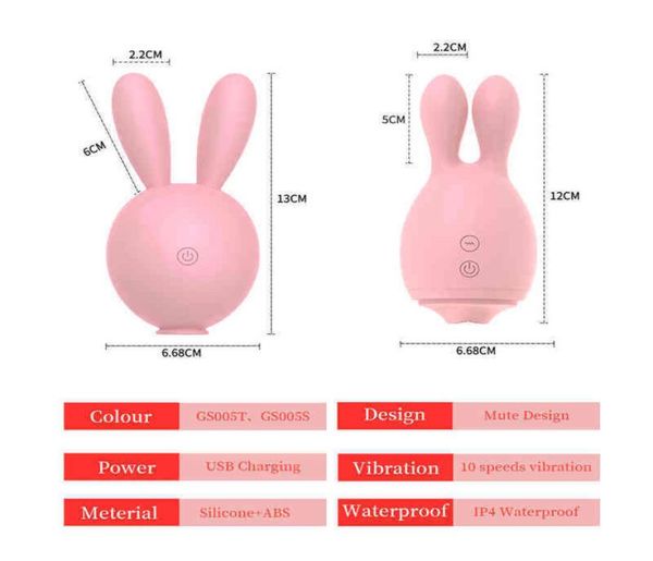 Nxy vibratori vibratore del coniglio lingua leccata Gspot stimolatore del clitoride rosa giocattolo adulto del sesso femminile vagina femme masturbatore per Wom1683497