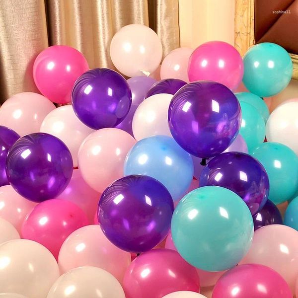 Parti Dekorasyonu 100pcs 10 inç 2.2g lateks balonlar helyum doğum günü kalınlaşan kutlama düğün balon
