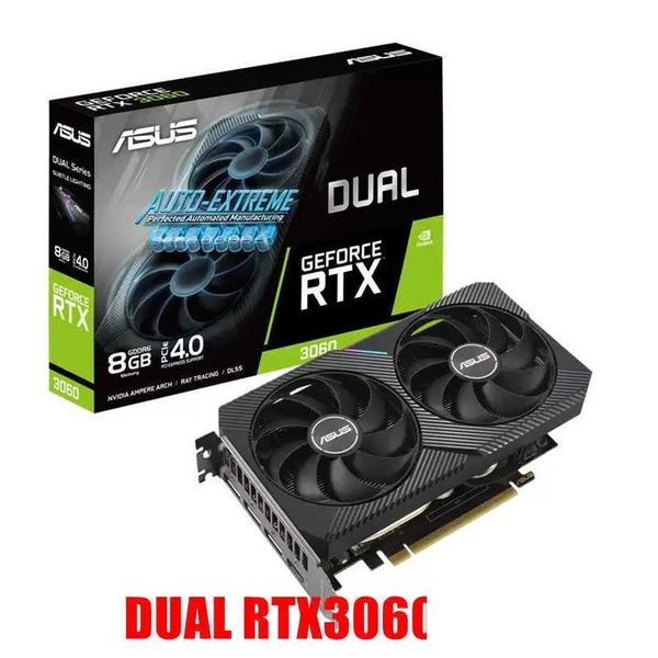 Видеокарты Asus Rtx 3060 Ti 8 ГБ 12 ГБ игровая видеокарта Графическая карта Rtx3060 Новая прямая доставка Компьютеры Сетевые компьютерные компоненты Другие