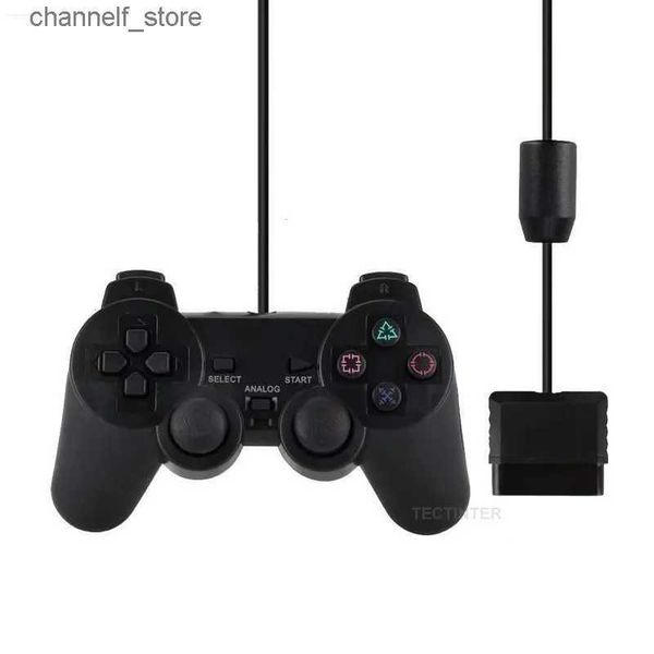 Oyun Denetleyicileri Joysticks Mando PS2/PS2 için PlayStation 2 Titreşim Şoku Joypad Kablolu USB PC Controllery240322