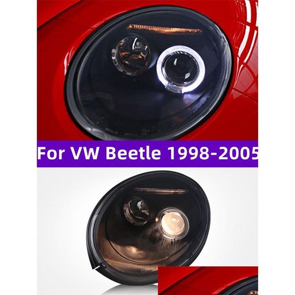 Автомобильные фары в сборе, светодиодные фары для Vw Beetle 1998-2005, передние фары, дневные ходовые огни, Прямая доставка, автомобили, мотоциклы, L Otcsz