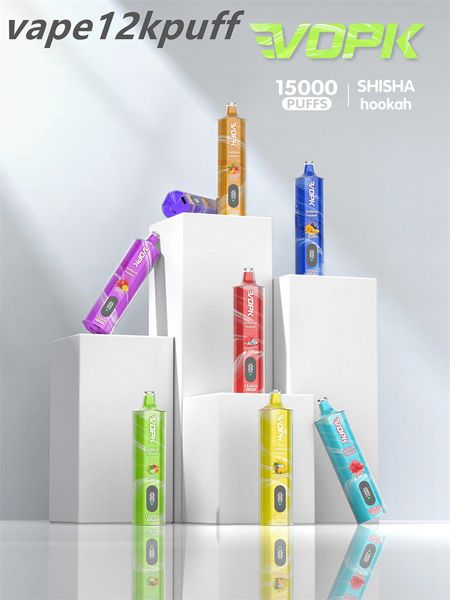 VOPK ORIGINAL SHISHA GONIGHA 15000PUFF VAPOS DISPOSIXÍVEL PEN BOBOLA DE MESS DE MESS DE MESS DE MESE DE MESE DE PENURA E BATERIA DE 600mAH PROBLEMA PRÉ -CARTÃO DE 20ML CARTS 0% 2% 3% 5 10 Sabor