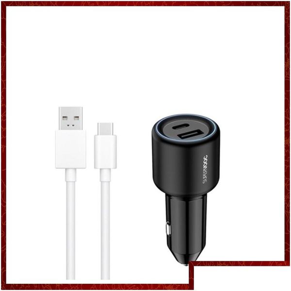 Carregador de carro Cc452 para Oneplus 80W Supervooc Fast Charge 3.0 Usb Tipo C Adaptador de telefone Oppo One Plus 10 Pro 5G Nord 2T Ce 2 Drop Deliver Otcpz