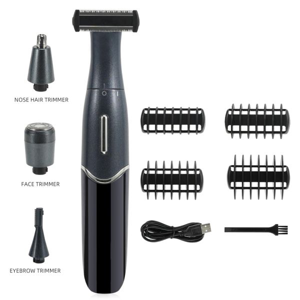 Trimmer 4 in 1 elektrisches Haar Remover wiederaufladbare Herren -Rasierer Nase Haar Trimmer Augenbrauen Shaper Achselhöhle Bikini Trimmer Intime Epilator