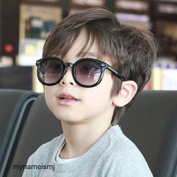Nova moda arroz prego crianças óculos de sol 8952 meninos e meninas moldura redonda seta óculos de sol anti ultravioleta