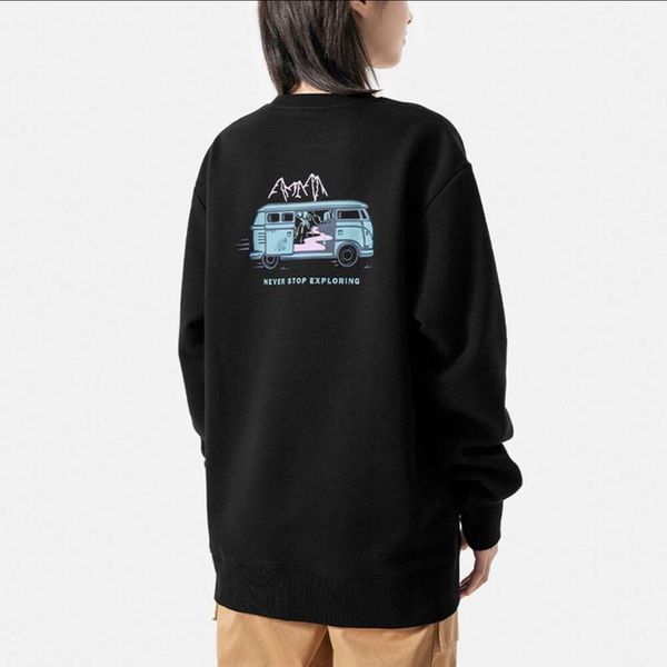 Norte moletom rosto designer original qualidade mens hoodies moletom carro pintura a óleo pintado à mão padrão impressão ao ar livre lazer em torno do pescoço