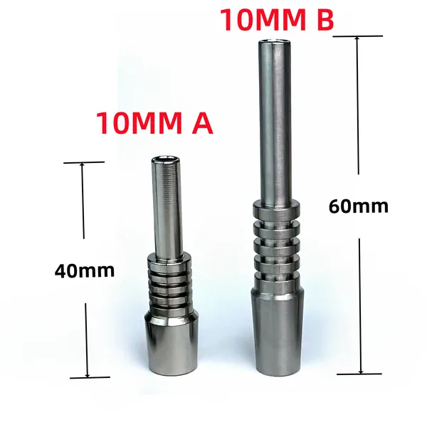 DHL Free 10mm Punte in titanio Chiodo in titanio Giunto maschio Micro NC Kit Unghie invertite Lunghezza 40mm Punte per unghie Ti