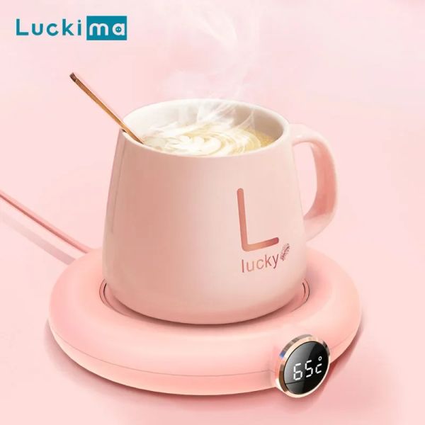Araçlar Akıllı USB Kahve Kupa Çay Sütü Su Kakao Isıtma Coaster Elektrikli İçecek Isıtıcı Ev Ofis Masası için Hediye Fikri Kullan