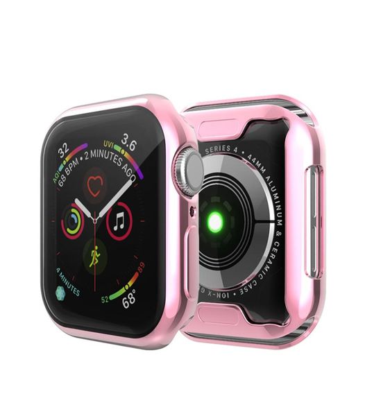 360 Full Coverage Watch Cover für Apple Watch Series 1 2 3 4 5 TPU Transparente Hülle für Iwatch 38 40 42 44mm Clear Screen Protecto8823791