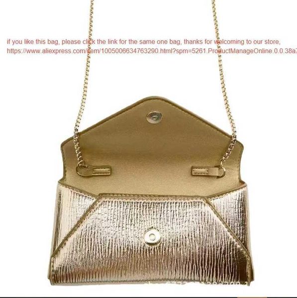 Umhängetasche für Damen, Abendtasche, glänzendes Leder, Clutch, Geldbörse, Bling-Kette, Hochzeit, Party, Abschlussball, Hochzeit, Umschlag, Handtasche, Umhängetasche, L2403