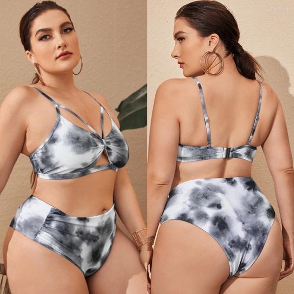 Roupa de banho feminina 026 gota aberta volta biquíni maiô senhoras praia sexy feminino separado duas peças terno mulher plus size sutiã L-4XL