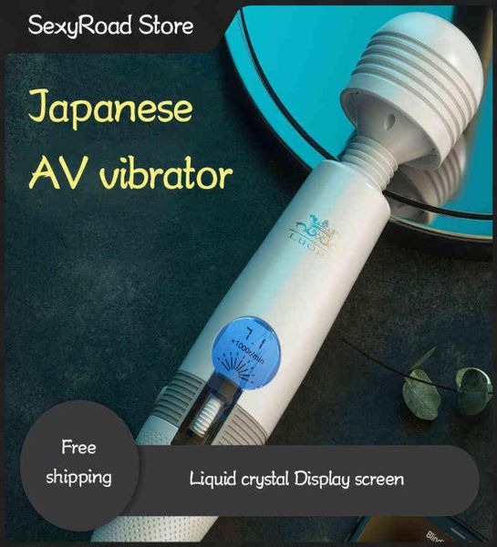 NXY Vibratörler Japonya Sihirli Değnek Vibratör LCD Ekran Bükülebilir Kafa Gspot Klitoris Stimülatör Silikon Vibratör W2695409 için Yetişkin Seks Oyuncakları