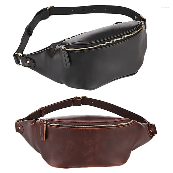 Kosmetiktaschen Dome Gürteltasche für Damen, Taille, Herrenrucksack, praktisch, wasserdicht, Fanny, Damen, Leder, Brust, Herren