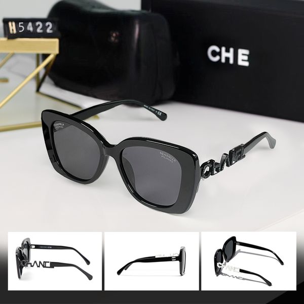 Fashion Designer CH5422B occhiali canale Retro Fashion Top Driving protezione UV esterna Fashion Logo Gamba per occhiali da sole da donna