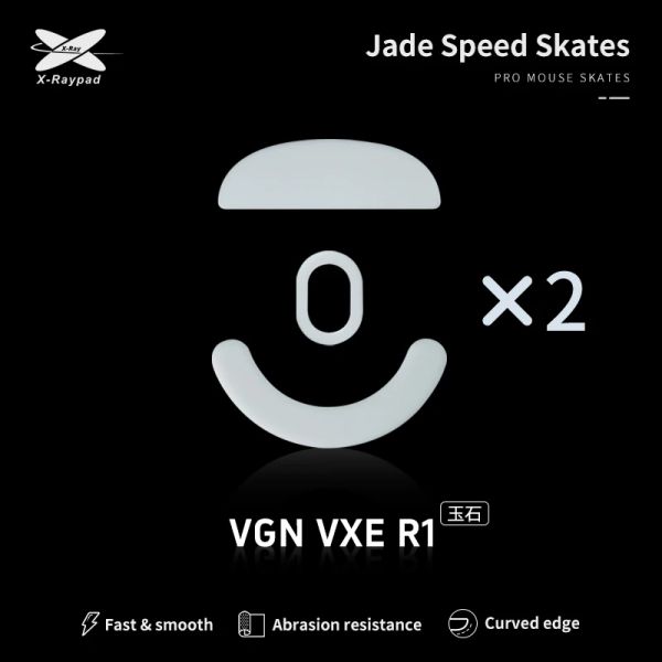 Pads Xraypad Jade-Skates für VGN/VXE Dragonfly R1 Xraypad Jade-Maus-Skates