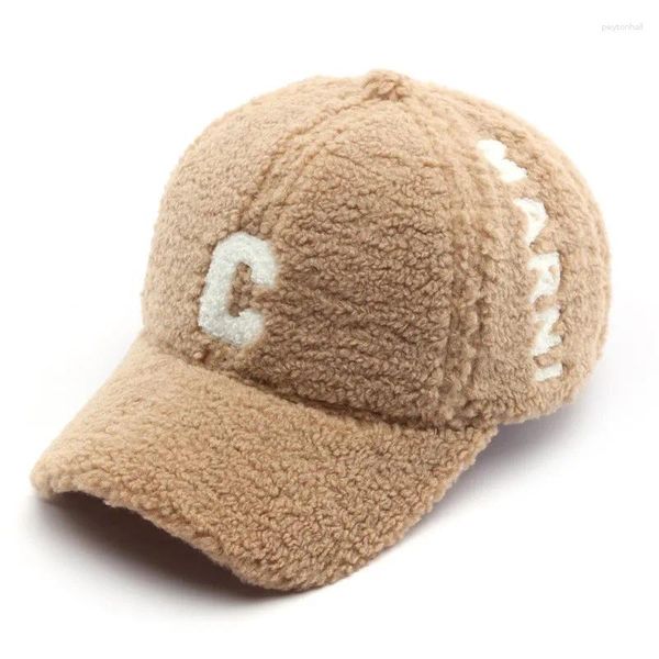 Cappellini da baseball Autunno Inverno Freddo Caldo Lettere C Baseball ricamato per uomo Donna Sport all'aria aperta Viaggi Cappelli di collocazione alla moda quotidiana