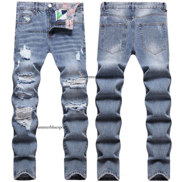 Herren-Trend, personalisierte Slim-Fit, kleine Füße, große Distressed-Herrenjeans