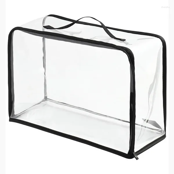 Sacos de armazenamento Homens Mulheres Viagem Banho Lavagem Higiene Pessoal PVC Transparente Saco Cosmético Clear Zipper Maquiagem Organizador Make Up Case