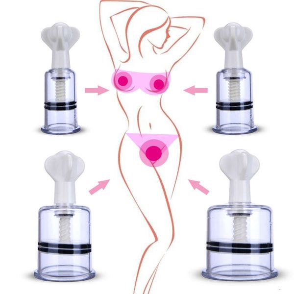 Nippelvibratoren S/M/L/XL Klemme Brustsauger Muschipumpe Vergrößerung Klitoris Stimulator Nippel Vakuumpumpe Erwachsene Spiel SM Sexspielzeug für Frauen 2024