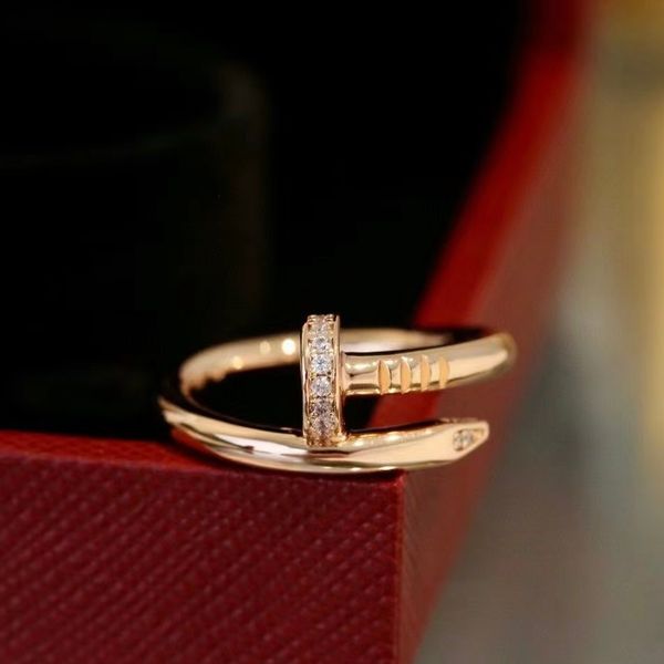 Gold Pearl Mens Designer di alta qualità Heart Ring Fashion Jewelry Man Virtue Wedding Rings per la donna Anniversario di San Valentino Regalo di San Valentino S