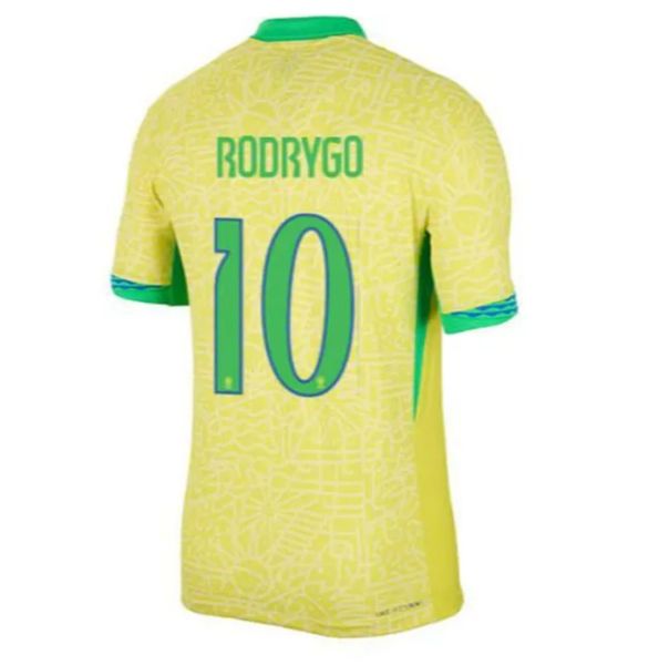 24 25 Brasile Soccer Jersey Brasil 2024 Copa America Cup Shirt da calcio Neymar Vini Jr Kit Kit Camiseta de futbol Home Away Women Plus size 4xl Rodrygo Martinelli