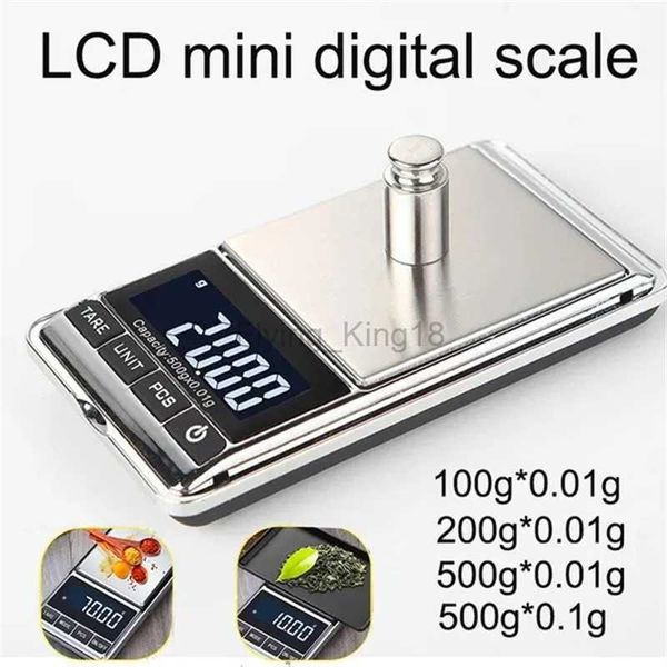 Scale per la casa Mini Scala digitale 100/200/500G 0,01G Accuratezza Alta Accuratezza LCD Backlight Pocket Pocket Scala per il grammo di gioielli per cucina 240322