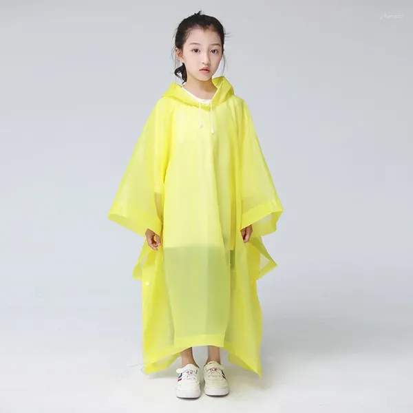 Regenmäntel, verdickter transparenter Kinder-Regenmantel mit Kapuze, niedliche wasserdichte Regenbekleidung, hochwertige Wanderjacke für Jungen und Mädchen