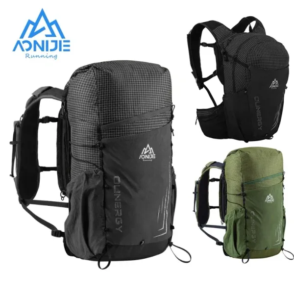 Bolsas aonijie preto c9110 c9111 20l 30l esportes correndo mochila de mochila mochila bolsa de viagem para trekking escalada saco de água 2l