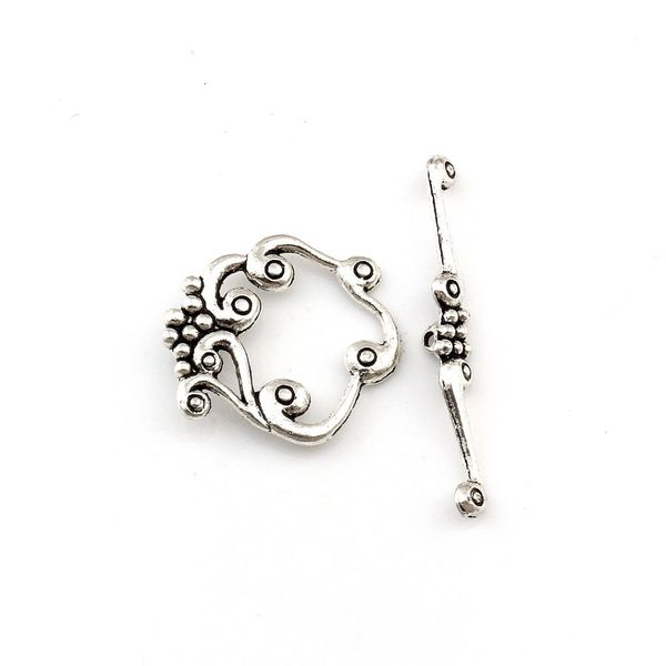 50 Sets Antik Silber Zinklegierung OT Knebelverschlüsse für DIY Armbänder Halskette Schmuckherstellung Zubehör Zubehör F-69329s