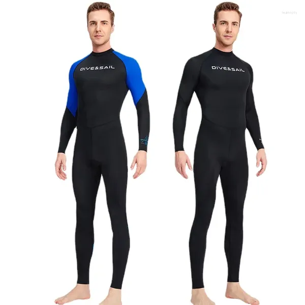 Mulheres Swimwear Homens Lycra UPF50 Mergulho Pele Wetsuit Rash Guard - Proteção UV de Corpo Inteiro para Snorkeling Surf Caça Submarina Esportes
