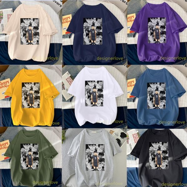 Tobio Kageyama haikyuu magliette da uomo tshirt haikyuu designer occhi divertenti Janpansese camicia oversize alla moda uomo abiti plus size bokuto nero bianco grigio XXL 3XL