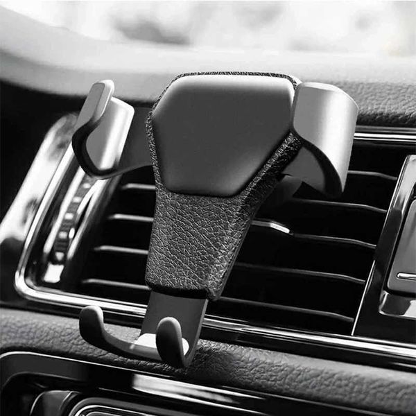 Suporte de montagem de telefone celular Universal Gravity Car Bracket Gravity Auto Phone Holder Car Air Vent Clip Mount Mobile Phone Holder Celular Suporte para iPhone 240322