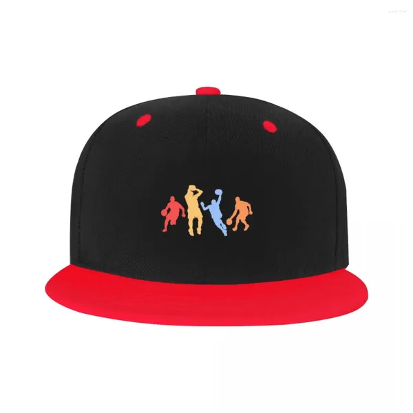 Bola bonés moda retro vintage cores jogadores de basquete hip hop boné de beisebol primavera esportes plana skate snapback pai chapéu