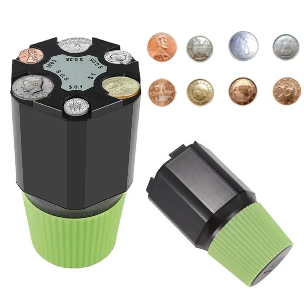 Caixas de carro Piggy Bank de grande capacidade armazenamento de dinheiro seguro Caixa de moeda plástica Euros Dollar Dollar Organizer Container Wallet Kid Toys Presente