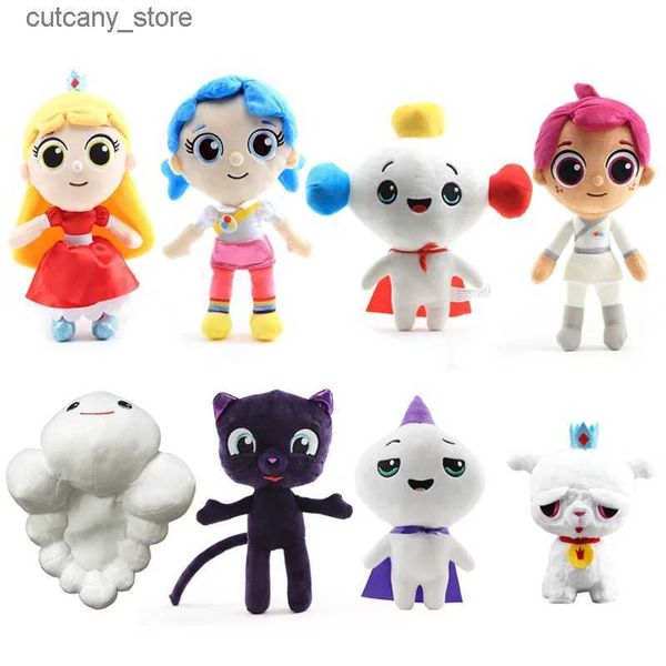 Gefüllte Plüschtiere 21 cm-30 cm Anime True und The Rainbow Kingdom Bartby Cat Plüschtier True Rainbow King Zee Grizelda Frookie Gefüllte Puppe Kind Geschenk L240322