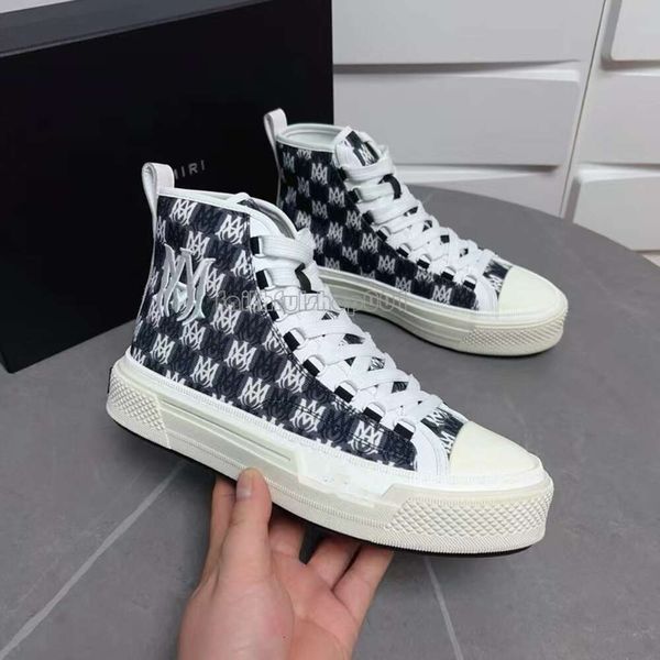 Amirir Schuhe Heels Designershoes Stars Court Sneakers Ma Court Hi Sneaker Designer Herren Skel Top Low Sneakers Luxus Leder Canvas Schuhe High Top Schuhe