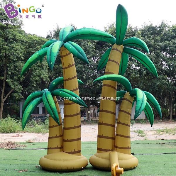 Großhandel 4 mH (13,2 Fuß) mit Gebläse Direktwerbung der Fabrik, aufblasbarer Palmenbaum, luftgeblasene Kunstpflanzen-Baumballons für Partyveranstaltungen