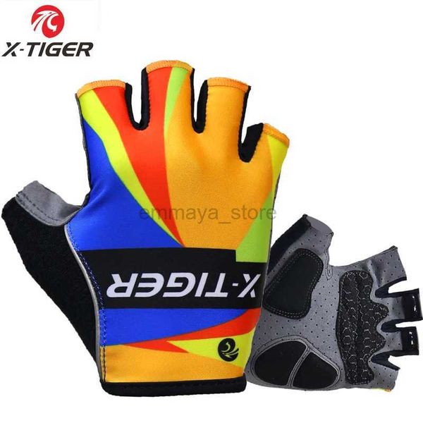 Guanti da ciclismo X-Tiger 3D GEL Pad Guanti sportivi Mezze dita Guanti da bici MTB Guanti da ciclismo Luvas Bicicleta Para Ciclismo Guanti da bicicletta da montagna 240322