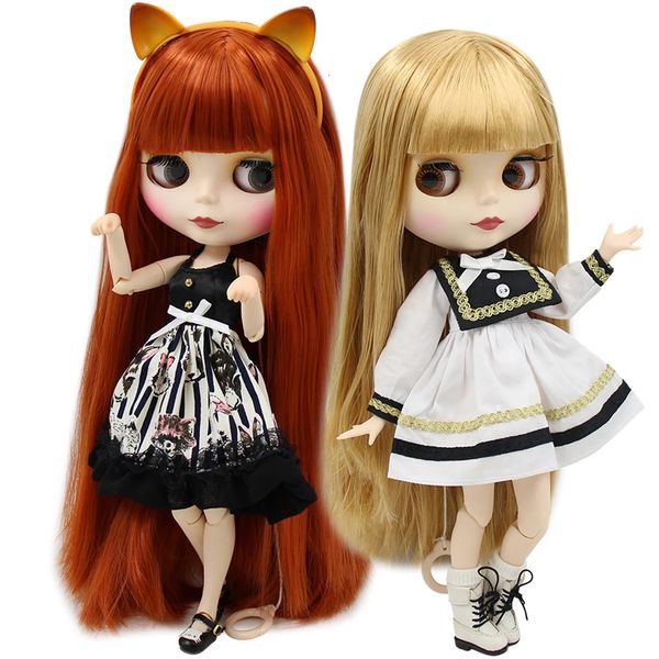 ICY DBS Blyth Puppe 16 BJD Spielzeug benutzerdefinierte Puppe Gelenkkörper Sonderangebot zum Verkauf zufällige Augenfarbe nackte Puppe 30 cm Anime Mädchen Geschenk 240312