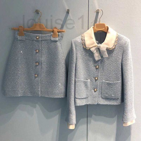 Kadın Ceketler Tasarımcı Marka Kış Yeni Moda Seti Bin Altın Tarz Bebek Boyun Kalın Tüvit Yıldız Miu Coat 6ud8