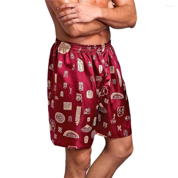 Pijamas masculinos shorts roupa interior obter um sono confortável todas as noites com estes pijamas de cetim de seda dos homens calças de pijama