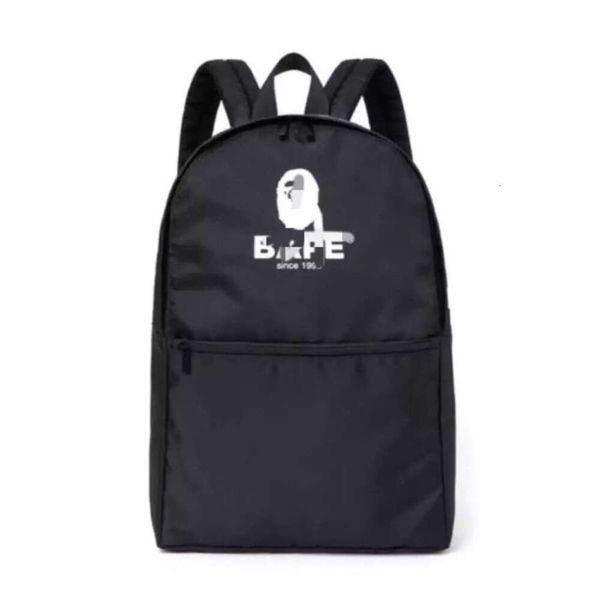 Designer Ape Bag Bapessta Japanese Magazine Appendix Pack Ape Man Schwarz Minimalistischer Rucksack für Jungen und Mädchen