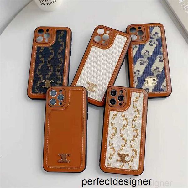 Designer Designer iPhone 15 14 Hüllen 14pro 14promax 14plus Luxusmarke Ce Blumen Herren Leder Handyhüllen 12 11 X Xs Xr Xsmax Fashion PhonecoverVA9X